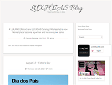 Tablet Screenshot of blog.luxjoias.com