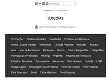 Tablet Screenshot of luxjoias.com